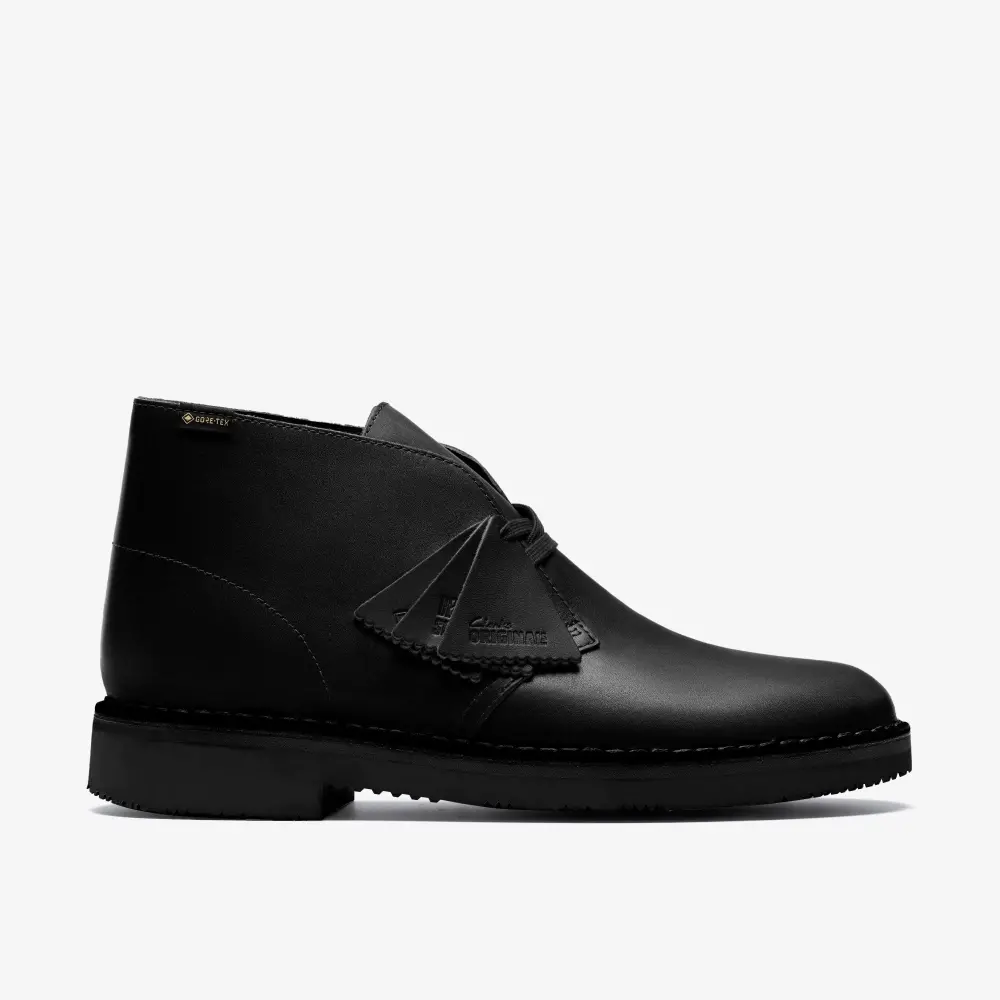 Mens Black Leather Desert Boot Gore-Tex online