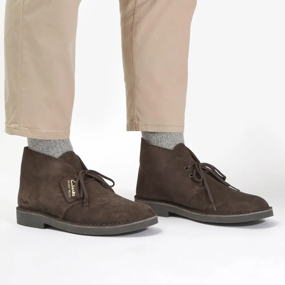 Mens Desert Boot Evo Dark Brown Suede Chukka online