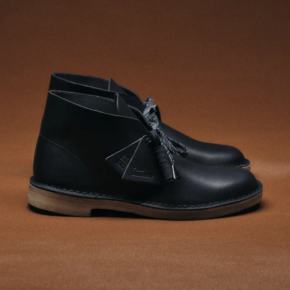 Mens Desert Boot Navy Leather Desert Chukka online