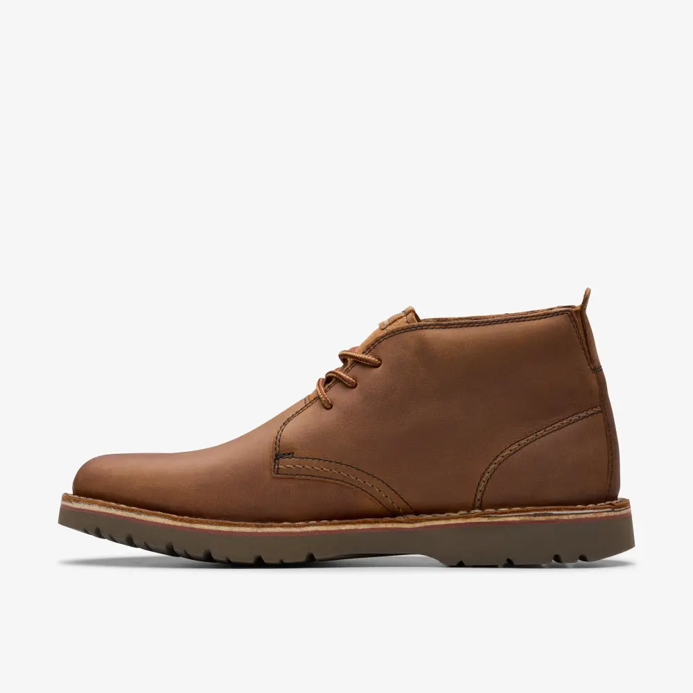 Mens Eastridge Mid Light Brown Leather Boots online