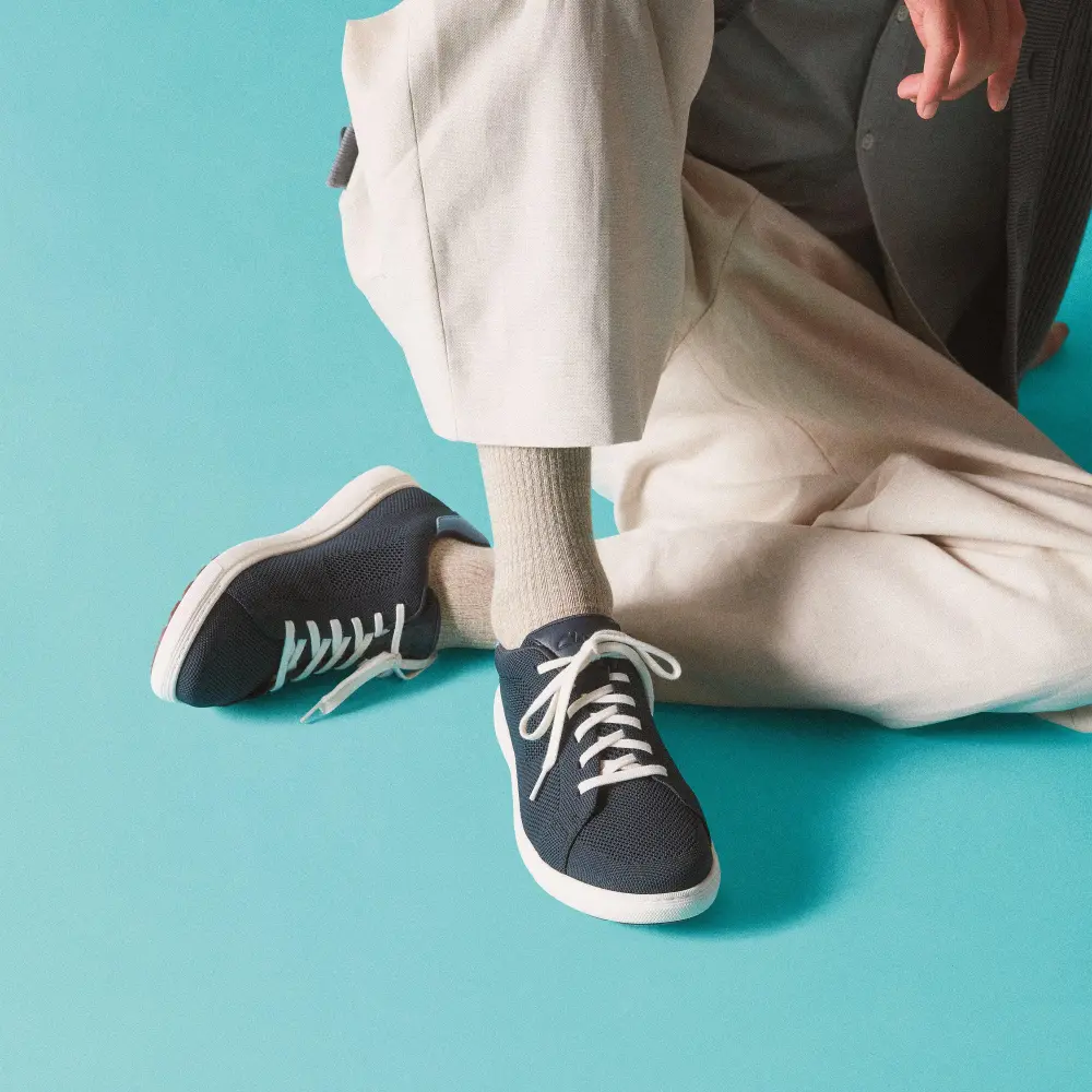 Men’s Mapstone Lace Navy Knit Sneakers online