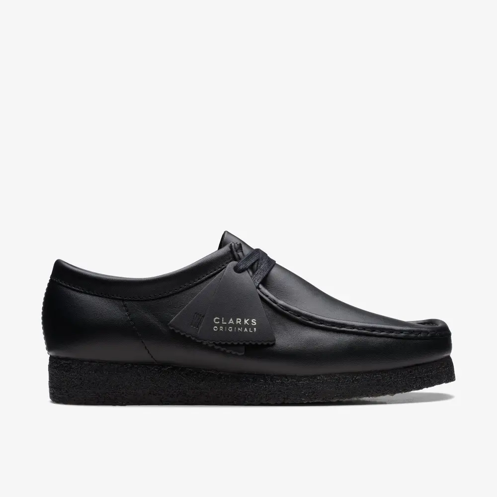 Men’s Wallabee™ Black Leather Shoes online