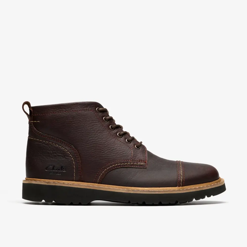 Mens Weltridge Zip Dark Brown Leather Boots online