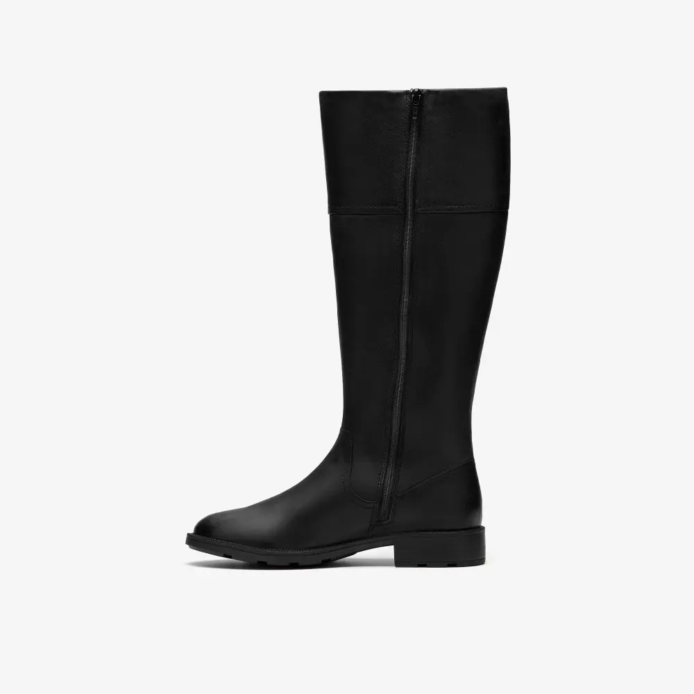 Womens Adalynn Hope Black Leather Knee High Boots online