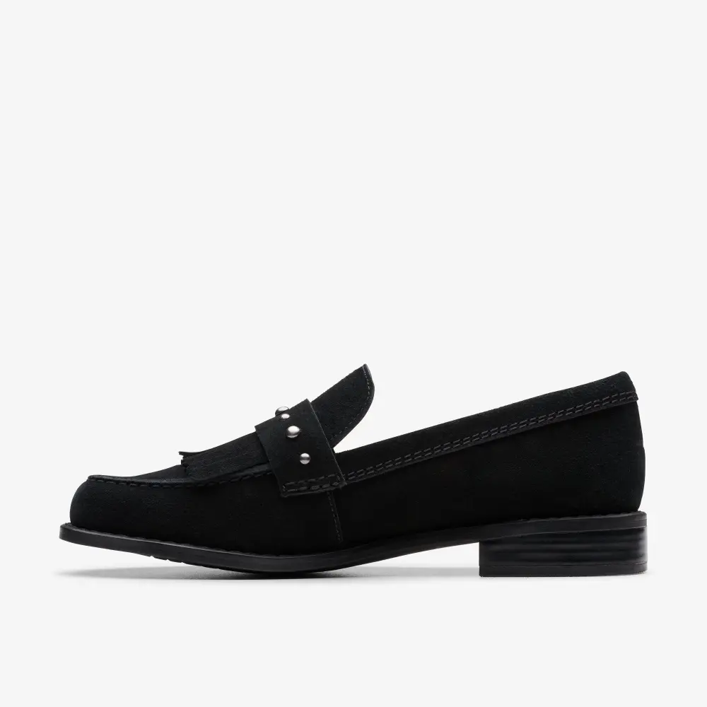 Women’s Hana Loafer Black Suede Loafers online