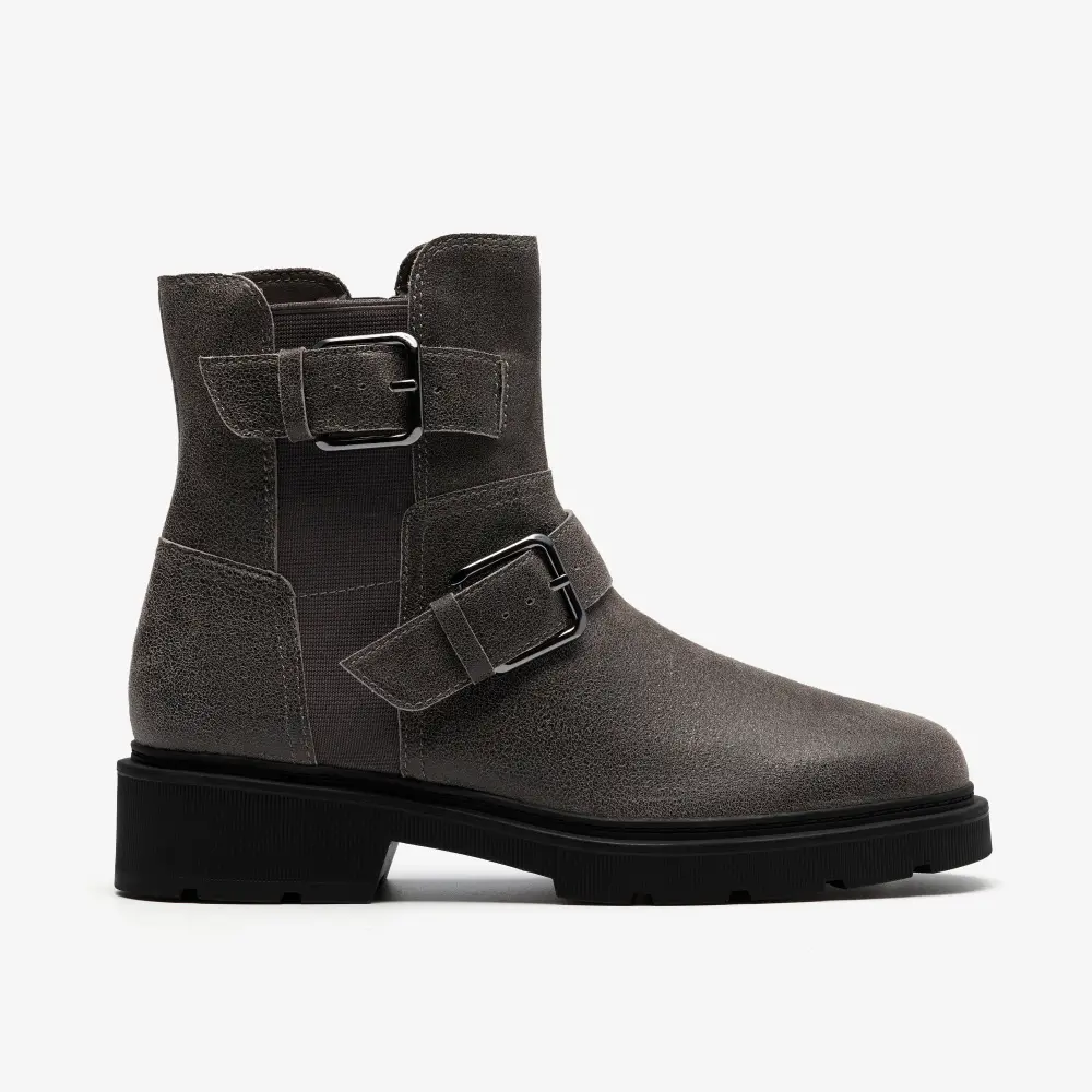 Womens Lauryl Bay Dark Grey Leather Ankle Boots online