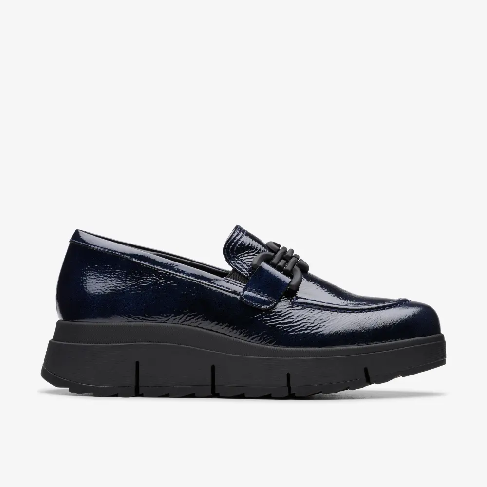 Womens Loriini Izzy Navy Patent Loafers online