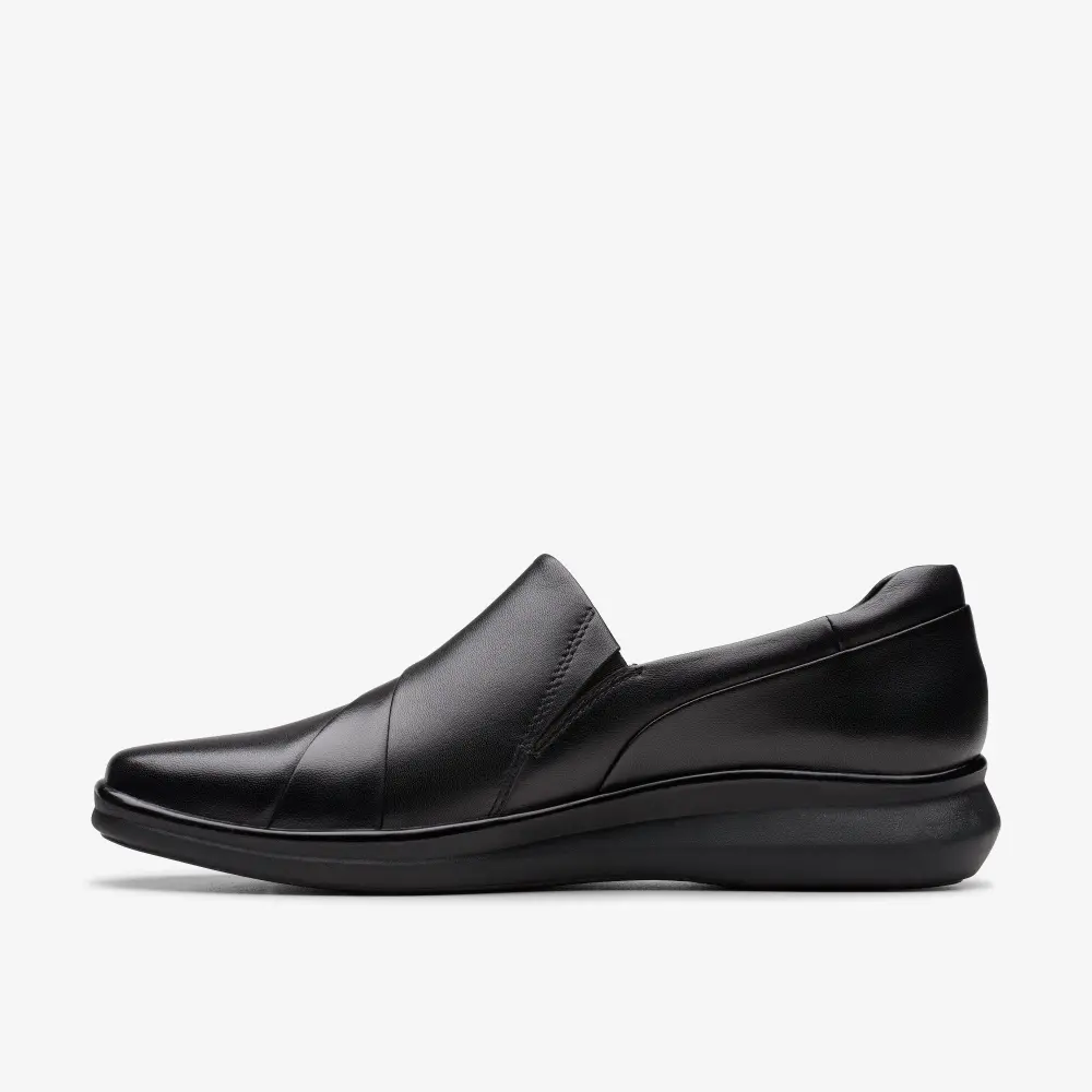 Womens Lynell Slip Black Leather Slip-Ons online