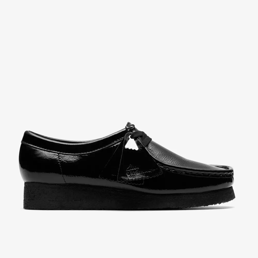 Womens Wallabee. Black Patent online
